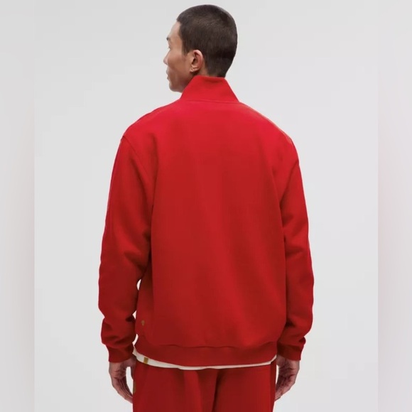 🆕🧧 Lululemon Lunar New Year Steady State Half Zip - Dark Red Gold - Picture 2 of 3